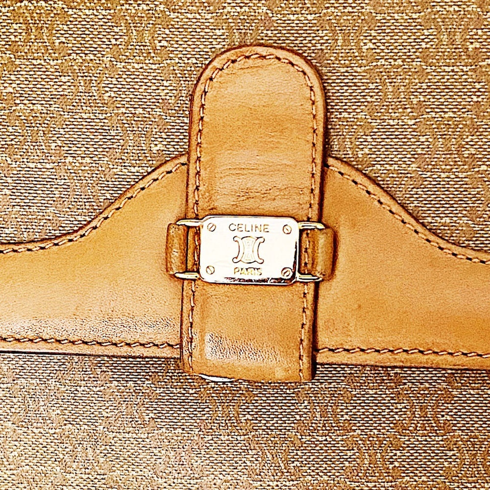 Céline Macadam Leather and Canvas Crossbody Bag - Picture 7 of 16